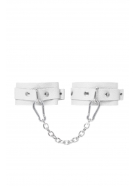Белые мини-оковы со скруглёнными углами - Pecado - купить с доставкой в Белгороде