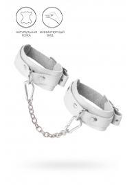 Белые мини-оковы со скруглёнными углами - Pecado - купить с доставкой в Белгороде