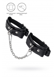 Черные мини-оковы со скруглёнными углами - Pecado - купить с доставкой в Белгороде