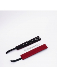 Черно-красные кожаные оковы - Crazy Handmade - купить с доставкой в Белгороде