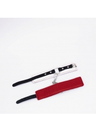 Бело-красные кожаные оковы - Crazy Handmade - купить с доставкой в Белгороде