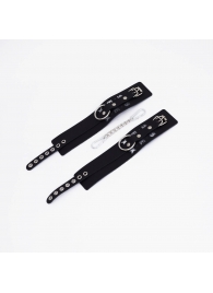 Черные кожаные оковы Sex - Crazy Handmade - купить с доставкой в Белгороде