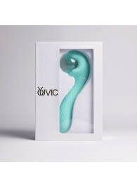 Бирюзовый вибромассажёр с деликатными токами - Youvic - купить с доставкой в Белгороде