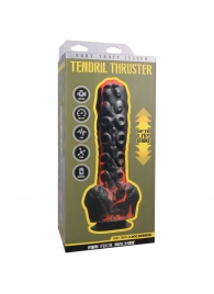 Черно-красная мини-машина на присоске Tendril Thruster - 21,6 см. - Doc Johnson - купить с доставкой в Белгороде