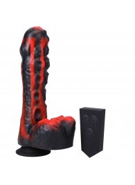 Черно-красная мини-машина на присоске Tendril Thruster - 21,6 см. - Doc Johnson - купить с доставкой в Белгороде
