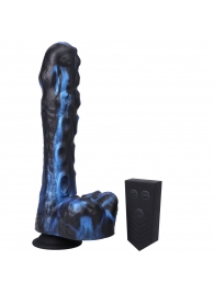 Черно-синяя мини-машина на присоске Tendril Thruster - 21,6 см. - Doc Johnson - купить с доставкой в Белгороде