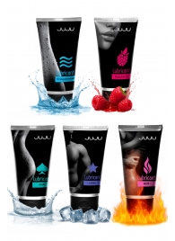 Набор из 5 лубрикантов JUJU (увлажняющий, Hot+, Long, Anal, малина) - JuJu - купить с доставкой в Белгороде