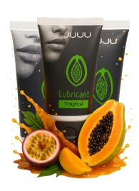 Набор из 3 съедобных лубрикантов JUJU со вкусом тропических фруктов - JuJu - купить с доставкой в Белгороде