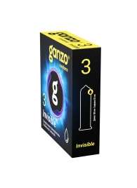 Супертонкие презервативы Ganzo Invisible - 3 шт. - Ganzo - купить с доставкой в Белгороде