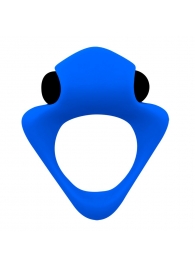 Синее эрекционное кольцо Wooomy Tribeс с вибрацией - Adrien Lastic - в Белгороде купить с доставкой