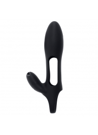 Черная насадка на пенис с вибрацией Nautilus - Zero Tolerance - в Белгороде купить с доставкой