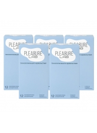 Набор из 5 упаковок ультратонких презервативов Pleasure Lab (по 12 шт.) - Pleasure Lab - купить с доставкой в Белгороде