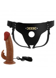 Мужской полый страпон с вибрацией Marion - Baile - купить с доставкой в Белгороде