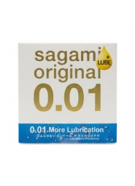 Увлажнённый презерватив Sagami Original 0.01 Extra Lub - 1 шт. - Sagami - купить с доставкой в Белгороде