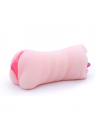 Телесный двусторонний мастурбатор - вагина и ротик - Boys of Toys - в Белгороде купить с доставкой