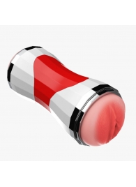 Двусторонний мастурбатор в колбе Power Grip Cup - вагина и ротик - Boys of Toys - в Белгороде купить с доставкой