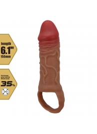 Реалистичная насадка на член Peirre - 15,5 см. - Baile - в Белгороде купить с доставкой