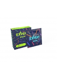 Светящиеся в темноте презервативы Expert Neon - 3 шт. - Expert - купить с доставкой в Белгороде