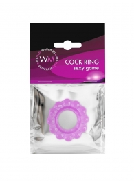 Лиловое эрекционное кольцо с 2 рядами стимулирующих шариков - Erowoman-Eroman - в Белгороде купить с доставкой