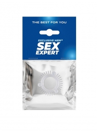 Эластичное эрекционное кольцо с 3 шариками и шипами - Sex Expert - в Белгороде купить с доставкой