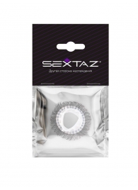 Эластичное эрекционное кольцо с длинными черными «ресничками» - Sextaz - в Белгороде купить с доставкой