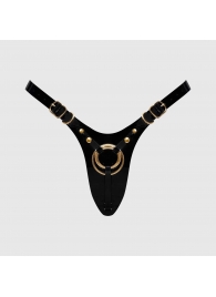 Черный пояс для фиксации насадок Strap-On-Me Leatherette Harness Fabulous - Strap-on-me - купить с доставкой в Белгороде