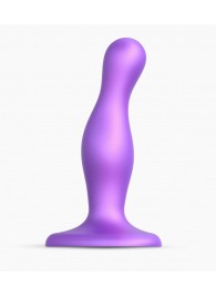 Фиолетовая насадка Strap-On-Me Dildo Plug Curvy size S - Strap-on-me - купить с доставкой в Белгороде