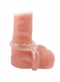 Прозрачное двойное эрекционное кольцо - Sex Expert - в Белгороде купить с доставкой