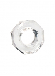 Прозрачное эрекционное кольцо в форме гайки - Sex Expert - в Белгороде купить с доставкой