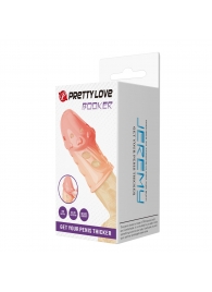 Телесная насадка на пенис Booker - 8 см. - Baile - в Белгороде купить с доставкой