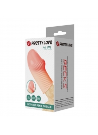 Телесная насадка на пенис Huel - 9 см. - Baile - в Белгороде купить с доставкой