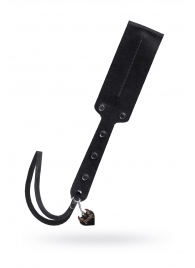 Черный кожаный пэддл - 32 см. - Pecado - купить с доставкой в Белгороде