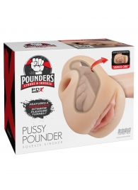 Телесный мастурбатор-вагина Pussy Pounder Squeeze Stroker - Pipedream - в Белгороде купить с доставкой