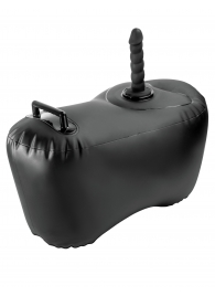Черное надувное кресло с платформой для фиксации дилдо Body Dock Inflatable Love Seat - Pipedream - купить с доставкой в Белгороде