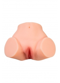 Телесный реалистичный мастурбатор-полуторс с 2 любовными входами - No Name - в Белгороде купить с доставкой