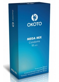 Презервативы OKOTO Mega Mix - 18 шт. - Sitabella - купить с доставкой в Белгороде