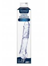 Прозрачная насадка-удлинитель Length Enhancer с подхватом - 22,3 см. - NMC - в Белгороде купить с доставкой