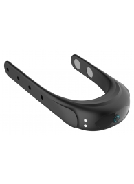 Черное эрекционное виброкольцо на ремешках - Boys of Toys - в Белгороде купить с доставкой