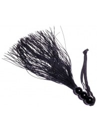 Черная силиконовая плетка - 25,4 см. - Boys of Toys - купить с доставкой в Белгороде