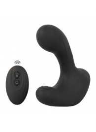 Черная анальная вибропробка с функцией расширения RC Butt Plug with 3 functions - Orion - в Белгороде купить с доставкой