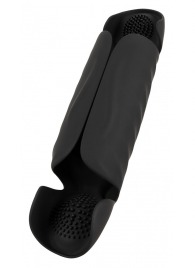 Черный вибромастурбатор с трехточечной стимуляцией Penis Trainer with 3 Point Stimulation - Orion - в Белгороде купить с доставкой