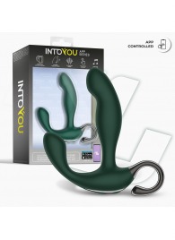 Зеленый вибромассажёр простаты Greeny - 12,8 см. - Intoyou - в Белгороде купить с доставкой