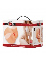 Телесный мастурбатор Liora с 2 любовными тоннелями - Baile - в Белгороде купить с доставкой