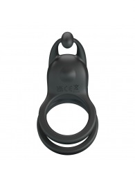 Черное перезаряжаемое виброкольцо Goodwin - Baile - в Белгороде купить с доставкой