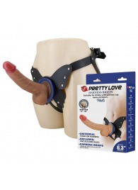 Поясной страпон Wells: трусики в форме бабочки и фаллоимитатор-насадка - Baile - купить с доставкой в Белгороде