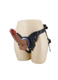 Поясной страпон Wells: трусики в форме бабочки и фаллоимитатор-насадка - Baile - купить с доставкой в Белгороде