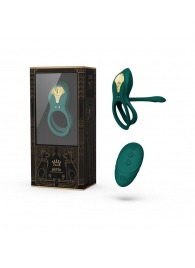 Зеленое эрекционное виброкольцо Bayek с пультом ДУ - Zalo - в Белгороде купить с доставкой