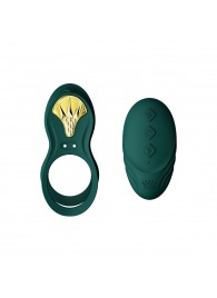 Зеленое эрекционное виброкольцо Bayek с пультом ДУ - Zalo - в Белгороде купить с доставкой
