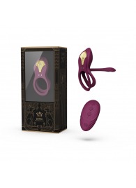 Фиолетовое эрекционное виброкольцо Bayek с пультом ДУ - Zalo - в Белгороде купить с доставкой