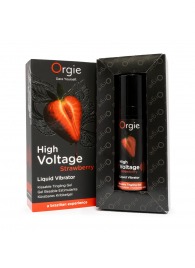 Жидкий вибратор Orgie High Voltage Strawberry - 15 мл. - ORGIE - купить с доставкой в Белгороде